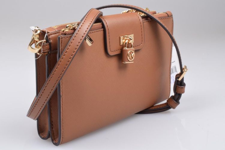 Michael Kors Accessoires  Camel  (MK SM DBL ZIP XBODY - 32S3GR0C1L 230 Luggage) - Mayday (Aalst)
