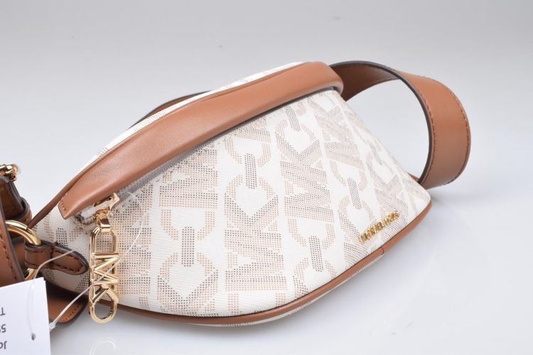 Michael Kors Accessoires  Beige  (XS SLING PACK CHN MSGR - 30H3G04M0B 099 Vanilla/Luggage) - Mayday (Aalst)