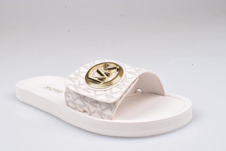 Michael Kors Shoes Slipper Beige dames (MK CHARM SLIDE - 40R4MKFA1B 150 Vanilla) - Mayday (Aalst)