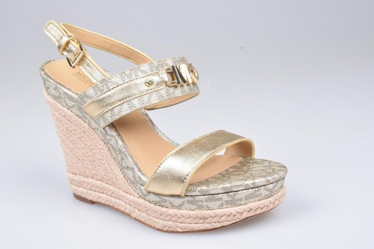 Michael Kors Shoes Sandalet Goud dames (MK FARRAH WEDGE - 40R2FHHS1B 740 Pale Gold) - Mayday (Aalst)