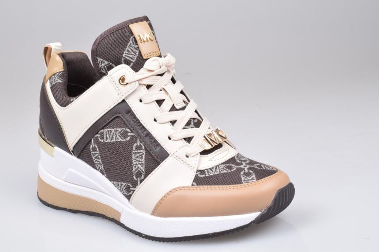 Michael Kors Shoes Veter Bruin dames (MK GEORGIE TRAINER - 43F3GEFS1Y 240 Chocolate Multi) - Mayday (Aalst)