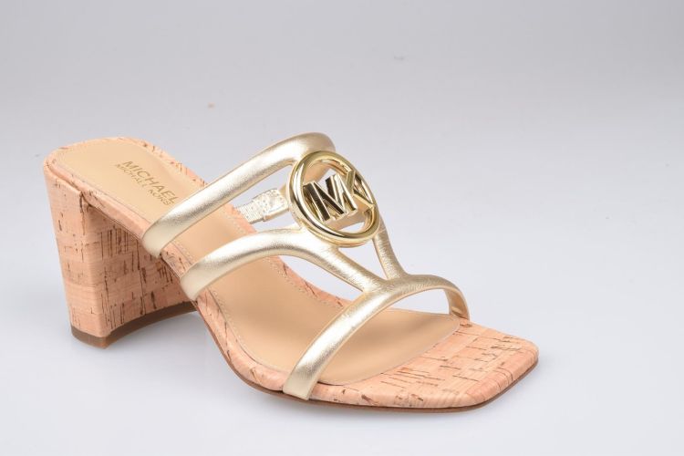 Michael Kors Shoes Muiltje Goud dames (MK PLATE THONG - 40S3HMMS1M 740 Pale Gold) - Mayday (Aalst)