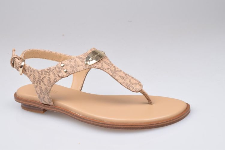Michael Kors Shoes Slipper Camel dames (MK PLATE THONG - 40R5MKFA1B 222 Camel) - Mayday (Aalst)