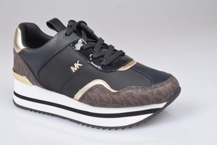 Michael Kors Shoes Veter Zwart dames (RAINA TRAINER - 43R4RNFSCD 007 Blk/Brown) - Mayday (Aalst)