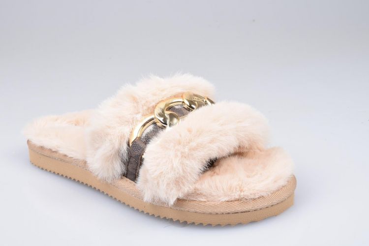Michael Kors Shoes Pantoffel Camel dames (SCARLETT SLIPPER - 40F1SCFA1D 260 Camel Multi Fur) - Mayday (Aalst)