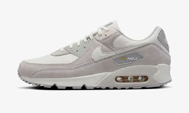 Nike Sportswear Veter Grijs heren (AIR MAX 90 PRM EU - HF9383 001 Lt Iron Ore/Sail-Ph) - Mayday (Aalst)