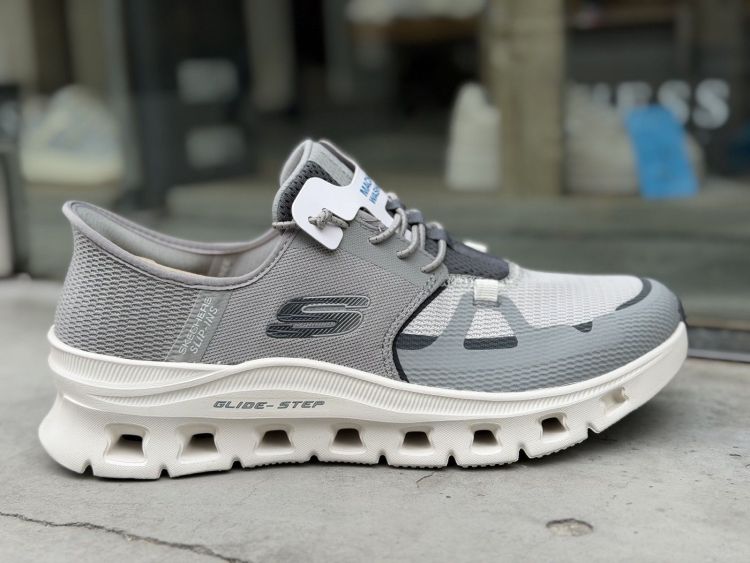 Skechers Slip-ins Grijs heren (Skechers Glide-Step Pro WIDE FIT - 232930W GYCC) - Mayday (Aalst)