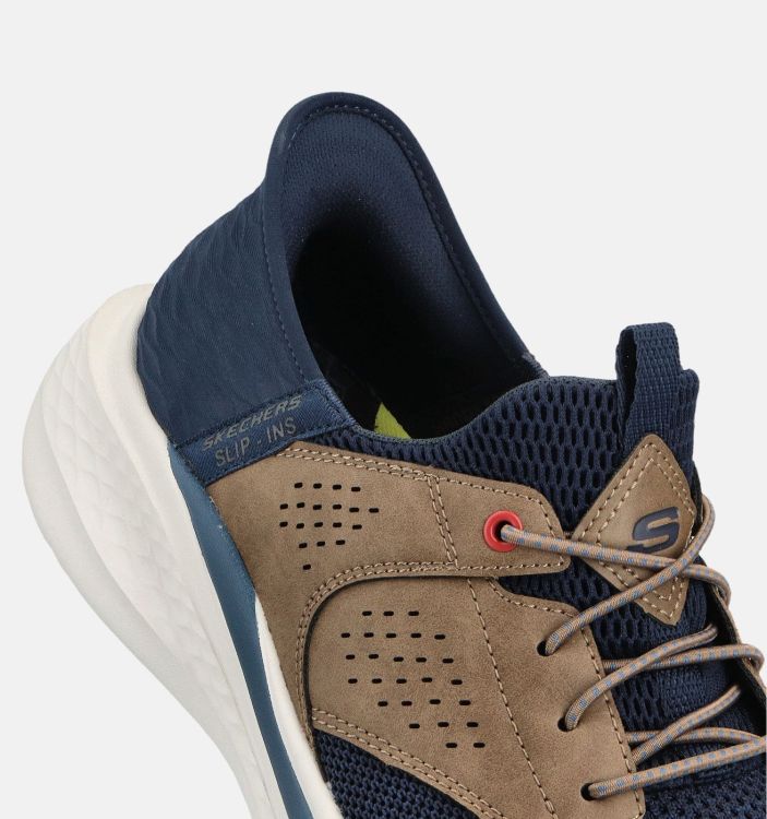 Skechers Veter Blauw heren (Skechers Slade Caster  - 210889 NVTN Navy/Tan ) - Mayday (Aalst)