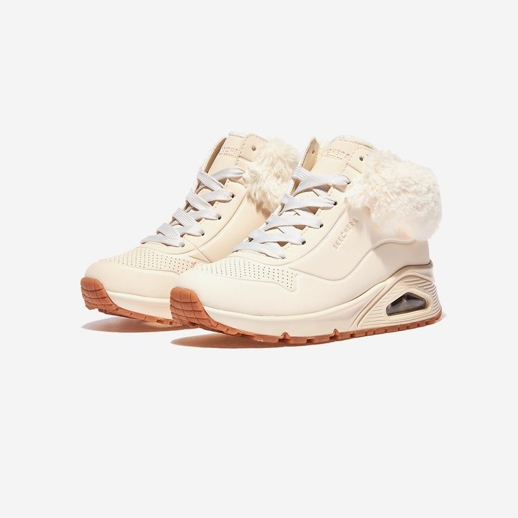 Skechers Mid Beige kinderen (Skechers Uno Fall Air  - 310539L NAT) - Mayday (Aalst)