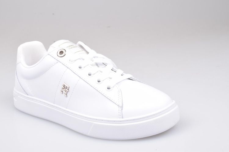 Tommy Hilfiger Veter Wit dames (ESS ELEVATED COURT SNEAKER - FW0FW07685 YBS White) - Mayday (Aalst)