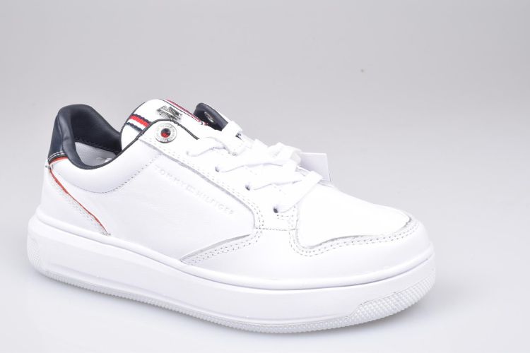 Tommy Hilfiger Veter Wit dames (TH Elevated Cupsole Sneaker - FW0FW06098 0GY) - Mayday (Aalst)