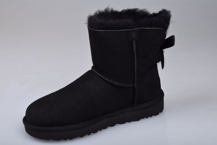 Ugg Boot Zwart dames (UGG MINI BAILEY BOW II - 1016501 BLK) - Mayday (Aalst)