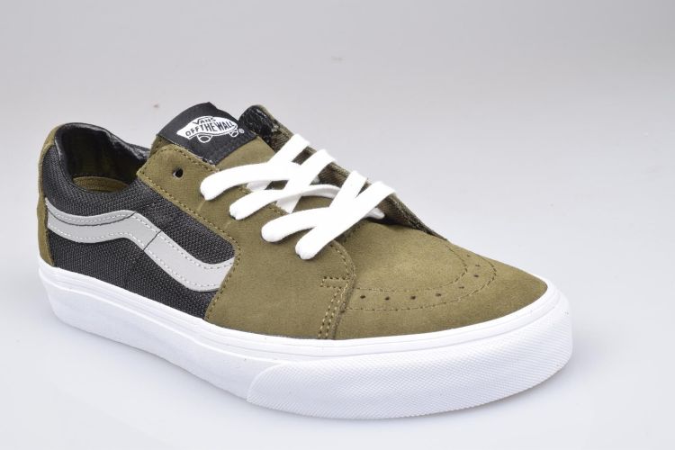 Vans Off The Wall Veter Kaki heren (Sk8-Low - VN0A5KXDBIQ 2-Tone Olive/Black) - Mayday (Aalst)