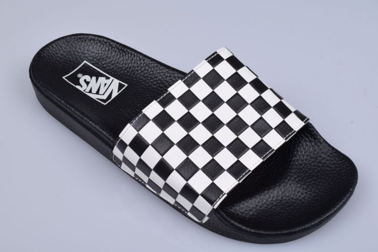 Vans Off The Wall Slipper Zwart jeugd (VANS SLIDE-ON - 0004KIIP9 (Checkerboard) White) - Mayday (Aalst)