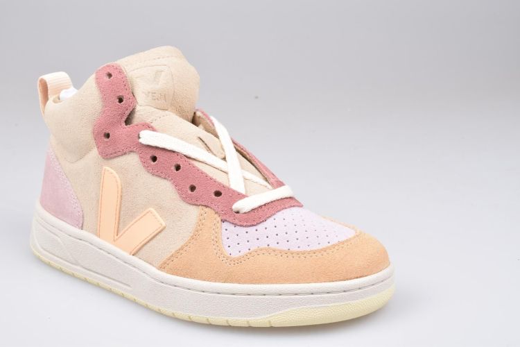 Veja Mid Multi dames (V-15 SUEDE - VQ0302897 Multico Peach) - Mayday (Aalst)